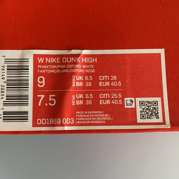 Nike Women’s Dunk High Sz 9 - Picture 9 of 9